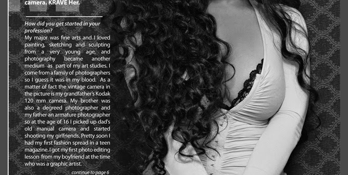 Maya Guez in Krave magazine